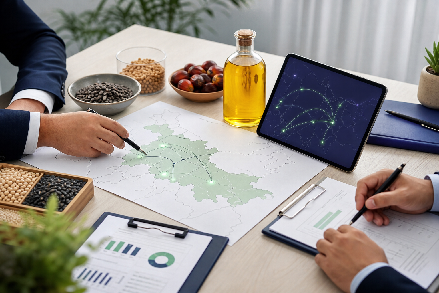 Supply coordination planning for edible oil distribution